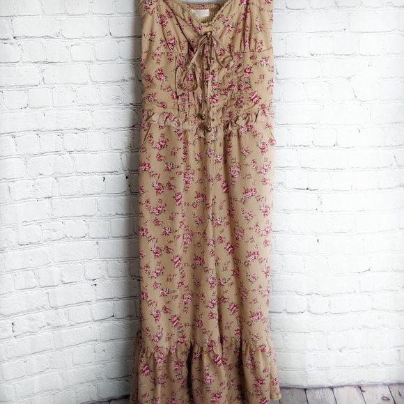 Liz Lisa Floral Rose Ruffle Cropped Jumpsuit XS S - Picture 2 of 6